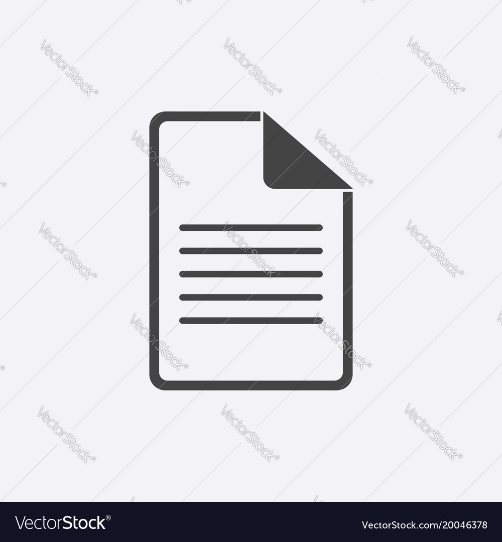 Document Single Flat Icon Stock Vector Art  More Images of Blue 