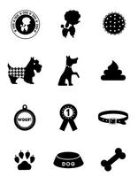 Dog Icons Black Series Stock Vector Art  More Images of Adult 