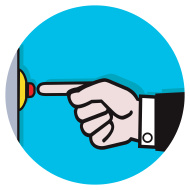 Door, doorbell, gesture, hand, press, ring, touch icon | Icon 