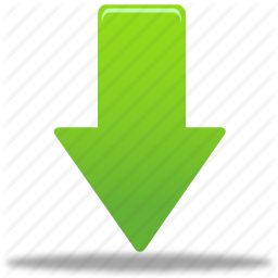 Orange Download Button With Green Arrow transparent PNG - StickPNG