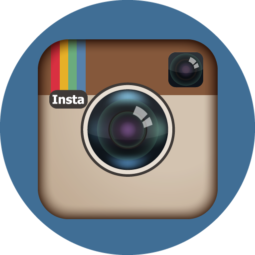 Instagram Icon | Basic Round Social Iconset | S-Icons