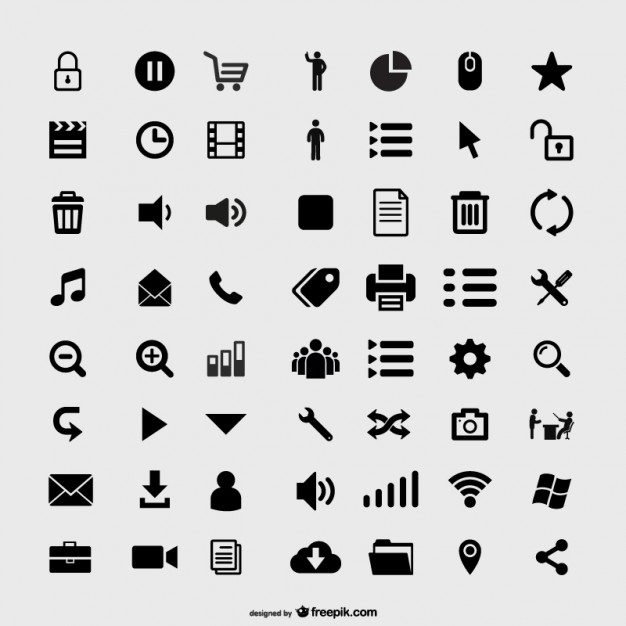 120 FREE VECTOR ICONS PACK DOWNLOAD | HD ICON - RESOURCES FOR WEB 