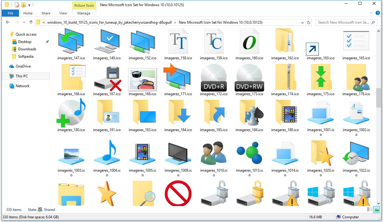 Download icons from Windows 10 build 10147