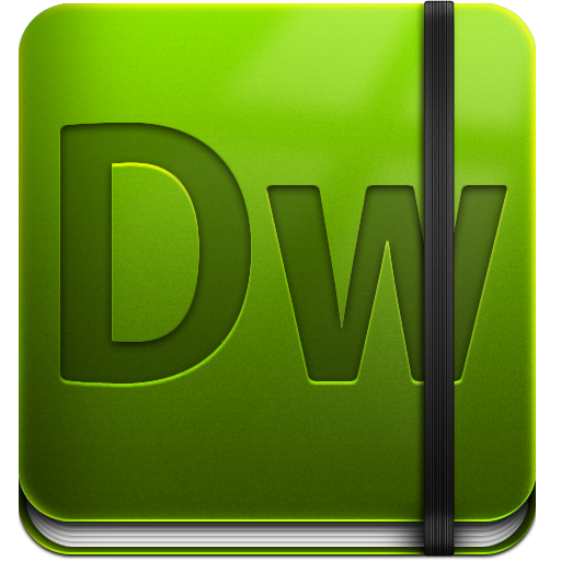 Adobe Dreamweaver Icon | Yosemite Adobe CC Dark Iconset | Ziggy19