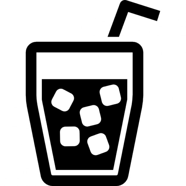 Two glasses for drinks - Free food icons