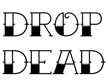 bloggeroksvile: drop dead