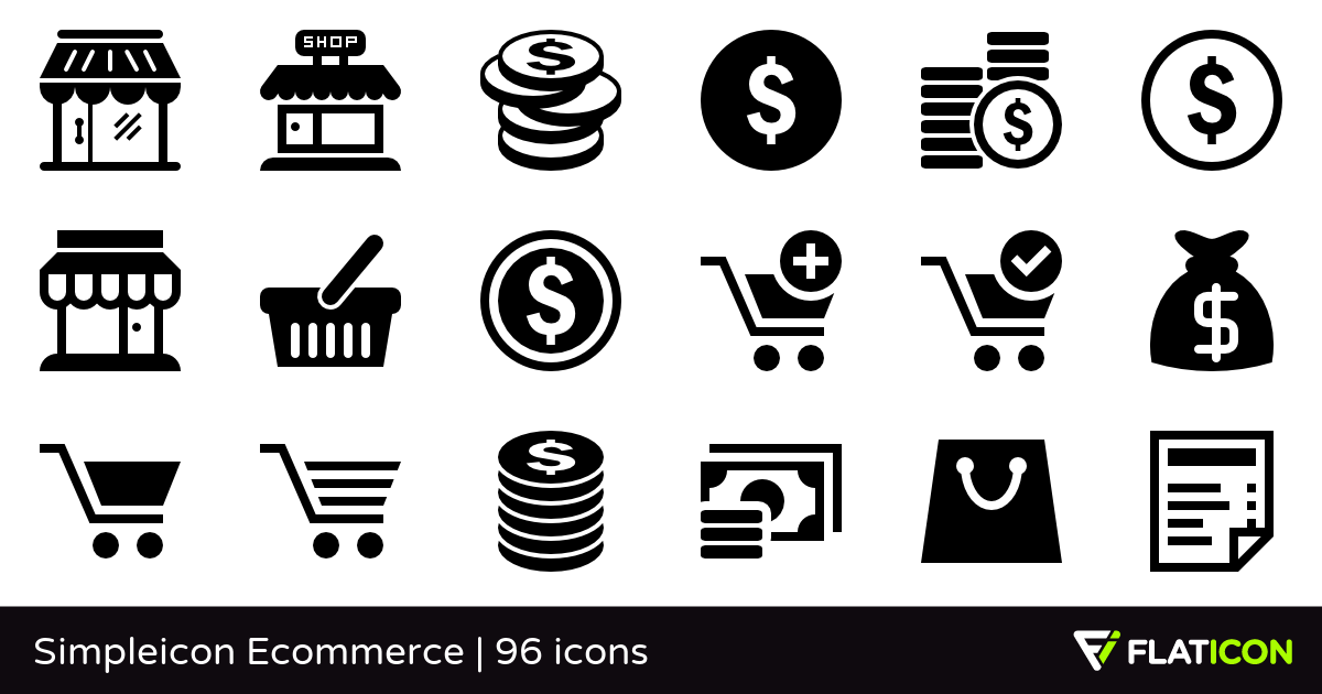 25  Free E-Commerce Icon Sets to Download in 2018 | Pixlov