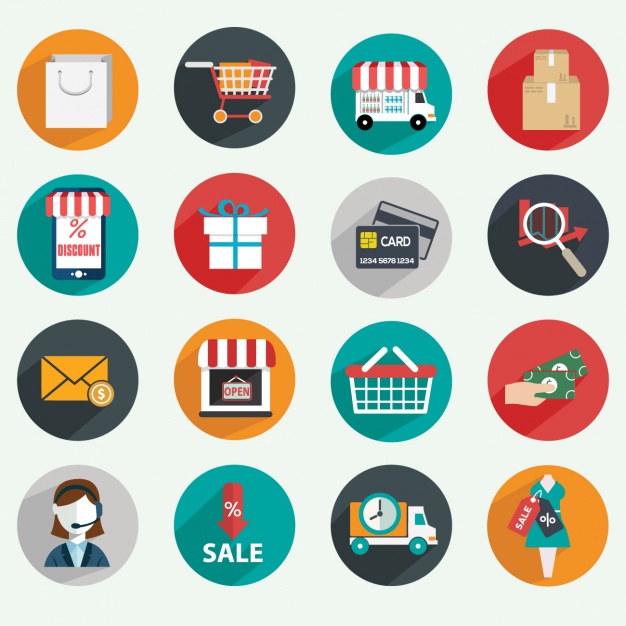 E-commerce 100 free icons (SVG, EPS, PSD, PNG files)
