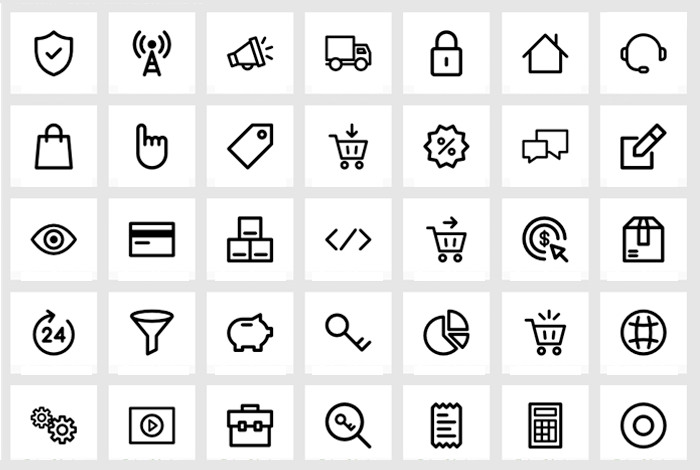 Ecommerce icons | Noun Project