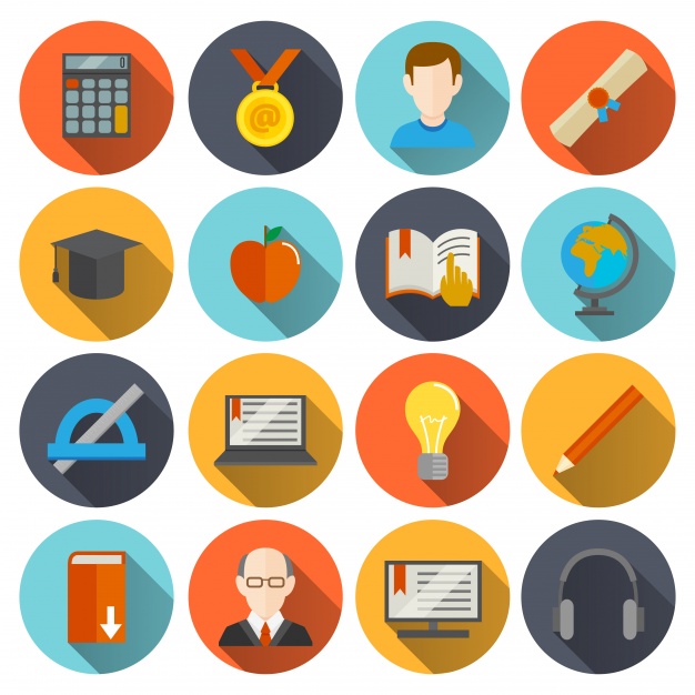 Set 50 Education Icons Vector Icons Stock Vector 117044218 