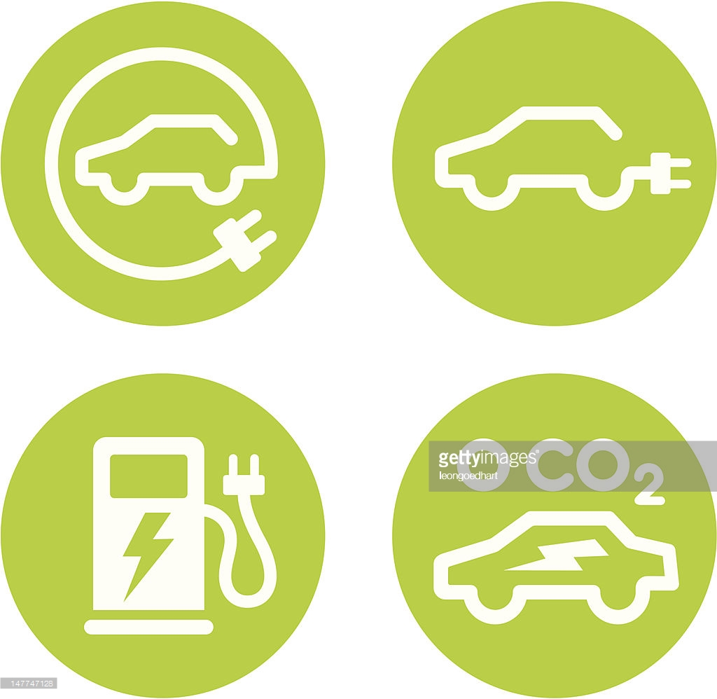 Electric car icon stock vector. Illustration of environment - 44537859