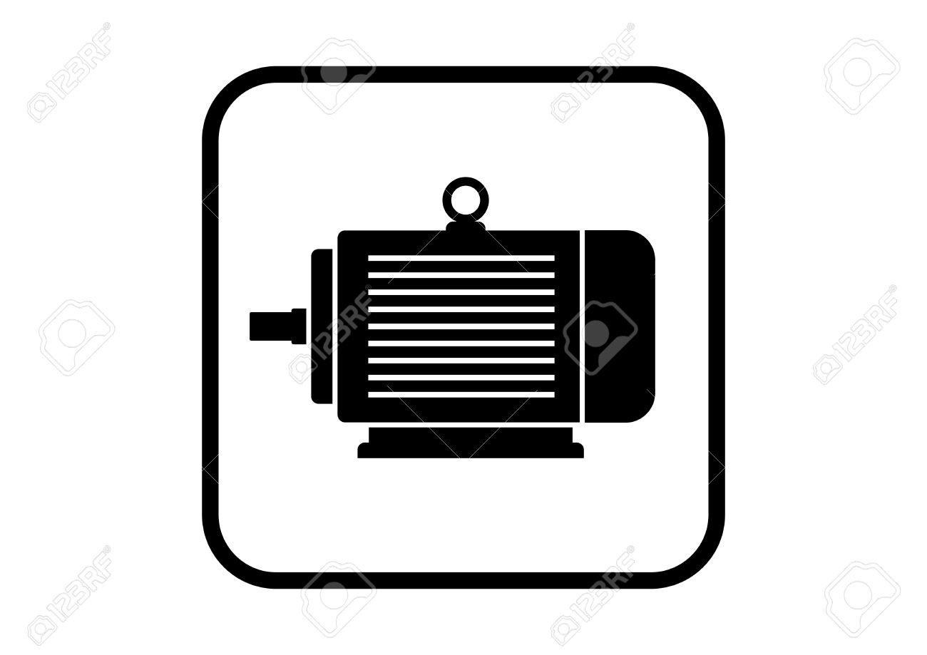 Electric Motor Icon Stock Vector Art  More Images of Business 