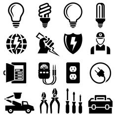 Electricity Icons Vector Art | Thinkstock
