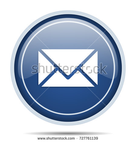 Blue, circle, email, letter, mail, message, messages icon | Icon 