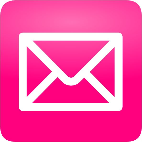 A Large Email Icon Within A Large Pink Circle Vector Art | Thinkstock