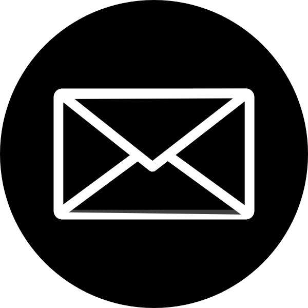 Email Icon - White on Black Icons PNG - Free PNG and Icons Downloads