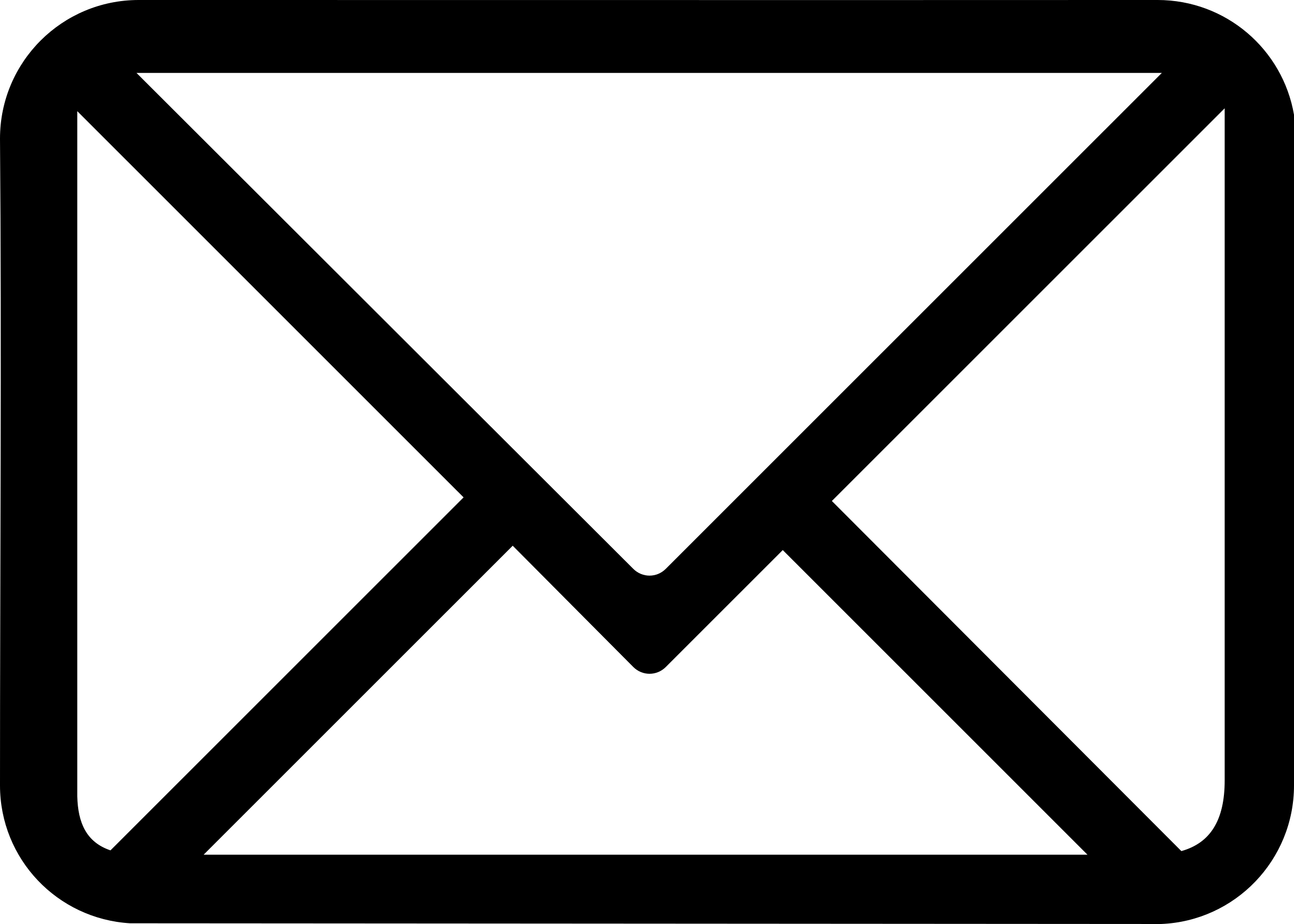 Email new symbol of black back closed envelope for interface Icons 