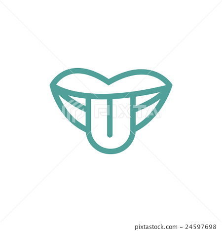 ENT Icon Template. Head Silhouette Sign For Ear, Nose, Throat 