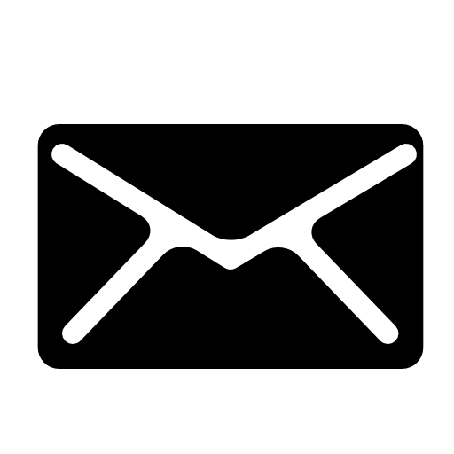 Mail black envelope symbol - Free interface icons