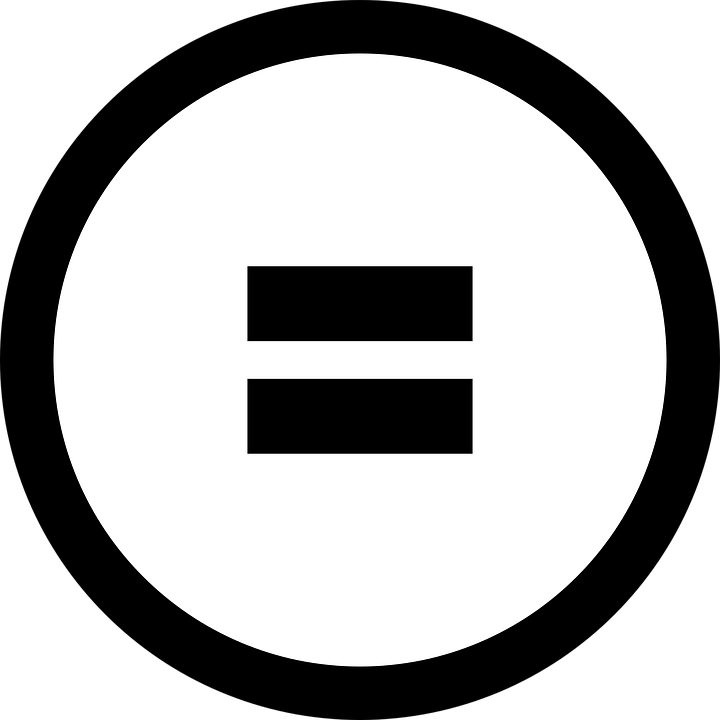 Equal Sign Vector Icon. Equality Sign. Mathematical Sum Symbol 
