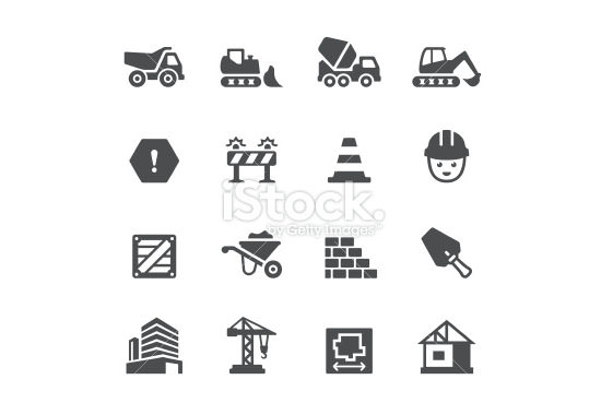 Icon Set Of Household And Computer Equipment Stock Vector 