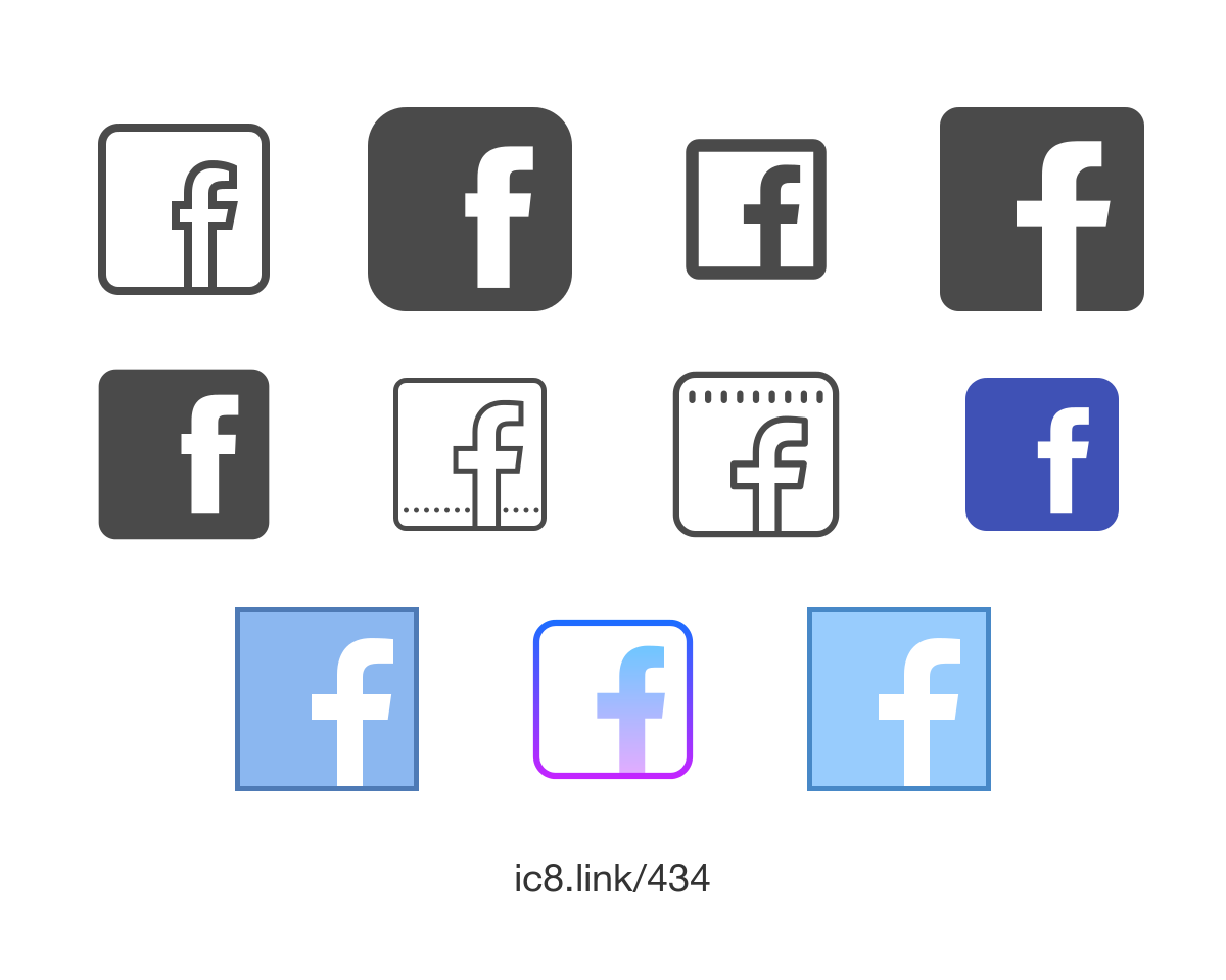F, Connection, Logo, Badge, Facebook, Social, f icon icon