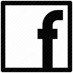 Foundation 3 Social Facebook Icon  Style: Simple Black