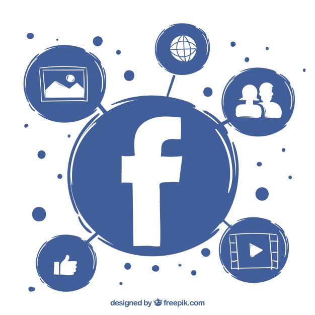 Facebook icon circle vector (.EPS) download for free