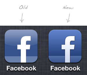Social Media Facebook Square Icon  Style: Simple Ios Orange Gradient