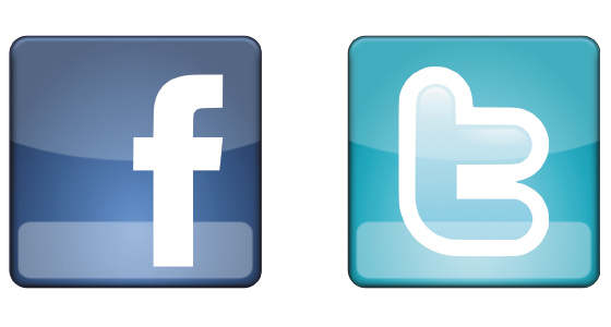 This free set contains 10 flat social media icons for sites like 
