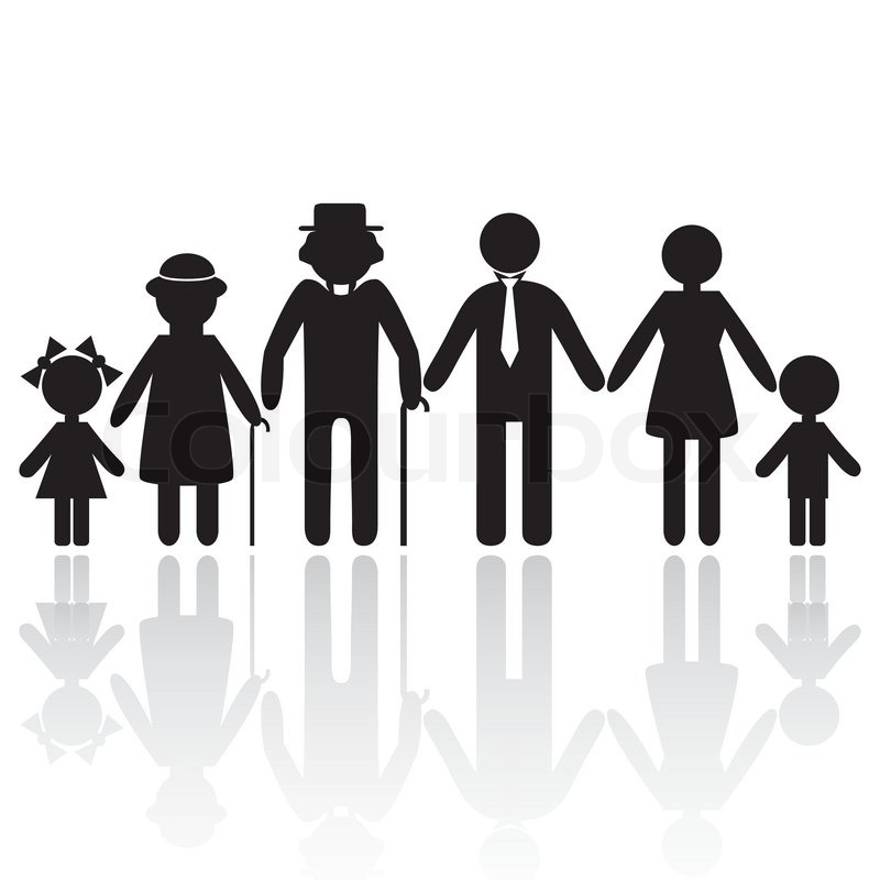 Family Group Of A Couple With Three Children Svg Png Icon Free 