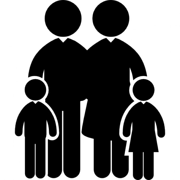 Vector family icons set stock vector. Illustration of figure 