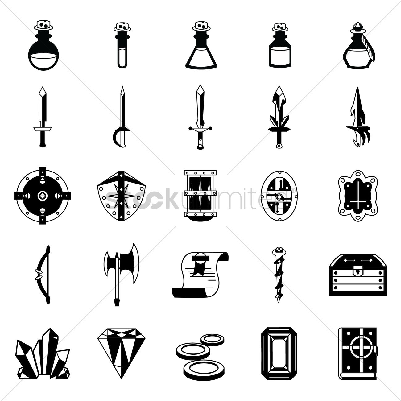 Fantasy Icon Pack by Ravenmore | OpenGameArt.org