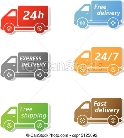 Delivery, express, fast, fedex, shipping, transport, van icon 