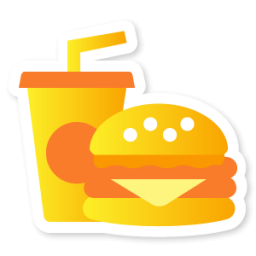 Fast Food Icon | Swarm App Sticker Iconset | Sonya
