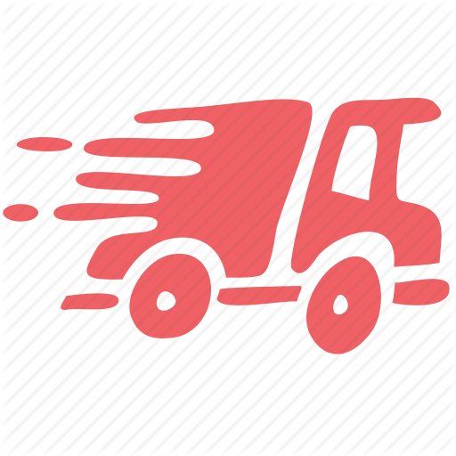 Fast shipping delivery truck flat icon  Stock Vector  hlivnyk.a 