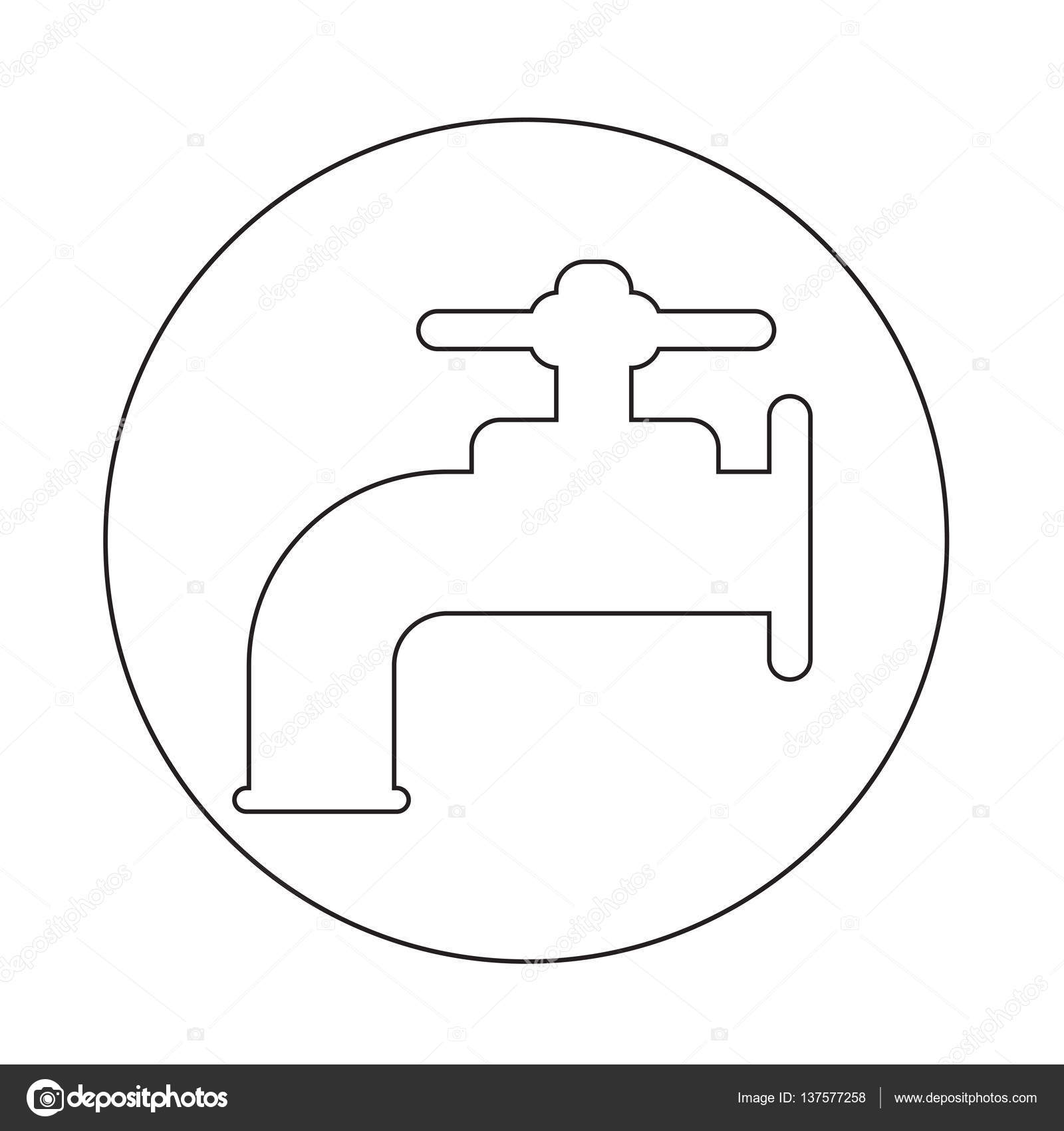 Faucet icon set. Faucet in black icon set vector clip art - Search 