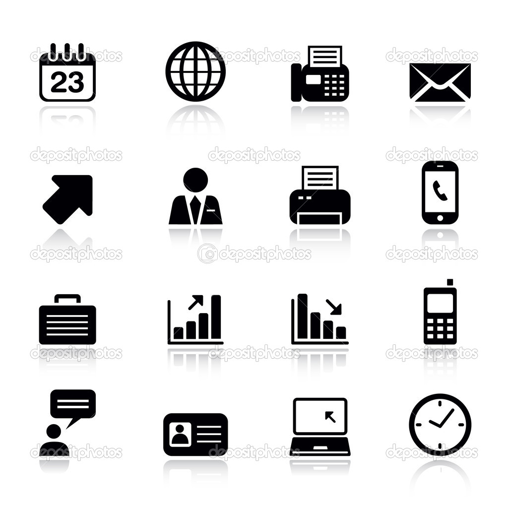 Contact icons vector | Places to Visit | Icon Library | Icons 