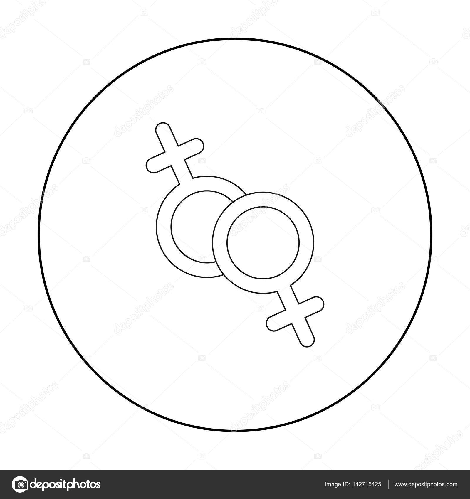 Female sign icon woman gender feminine Royalty Free Vector