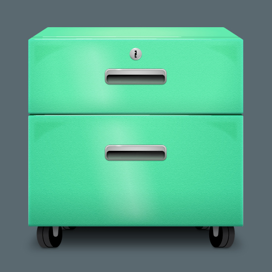 File Cabinet Icon - Or! Applications Icons 