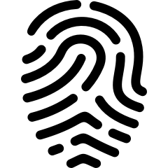 press your finger fingerprint icon  Free Icons Download