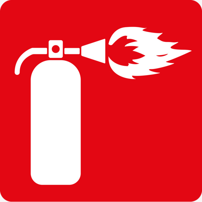 Fire Extinguisher Icon White Sign On Stock Vector 552667795 