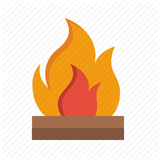 Element, square, fire icon