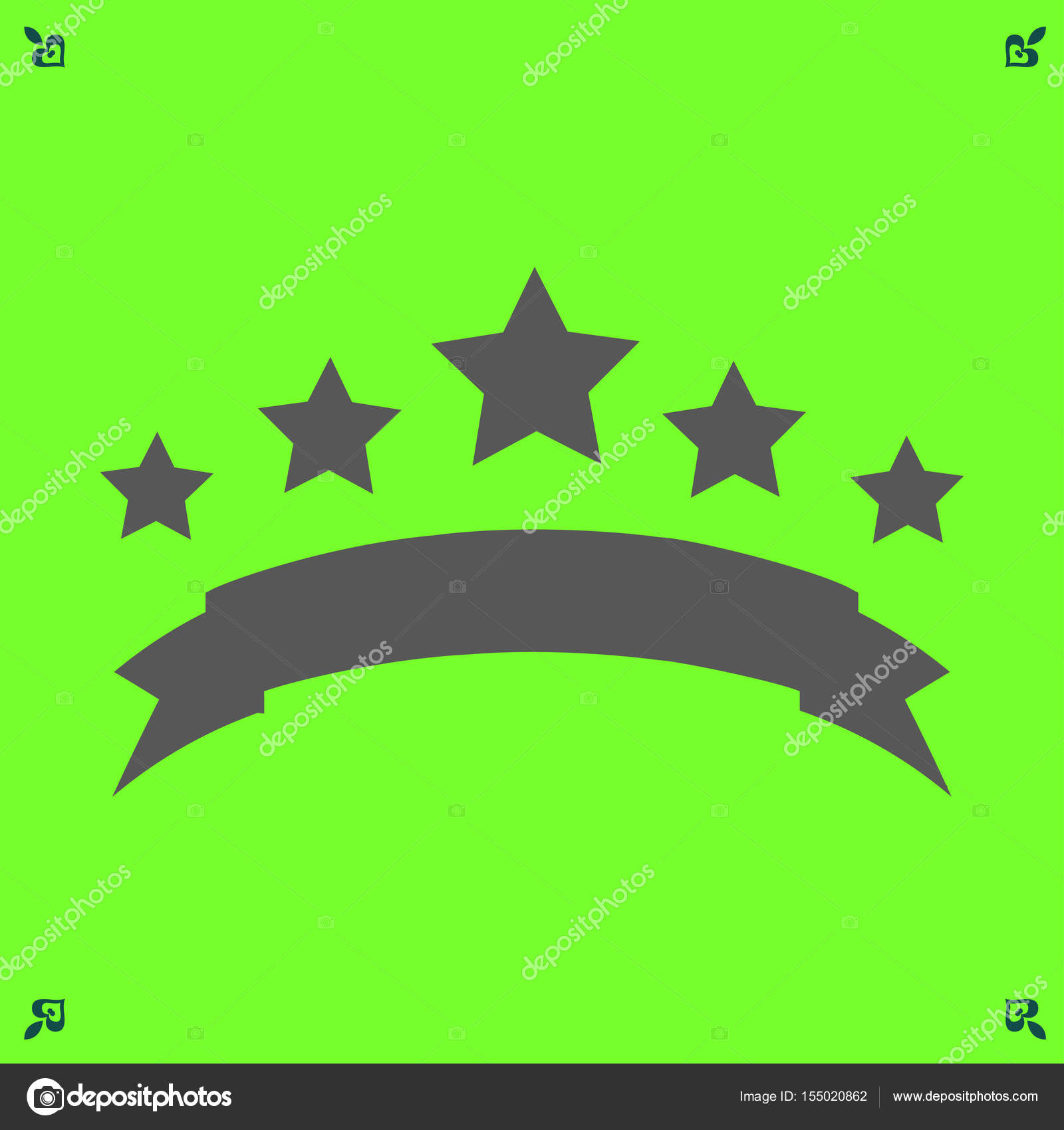 Set Of Vector Gold Stars Icon Five Stars Icon Template Stock 