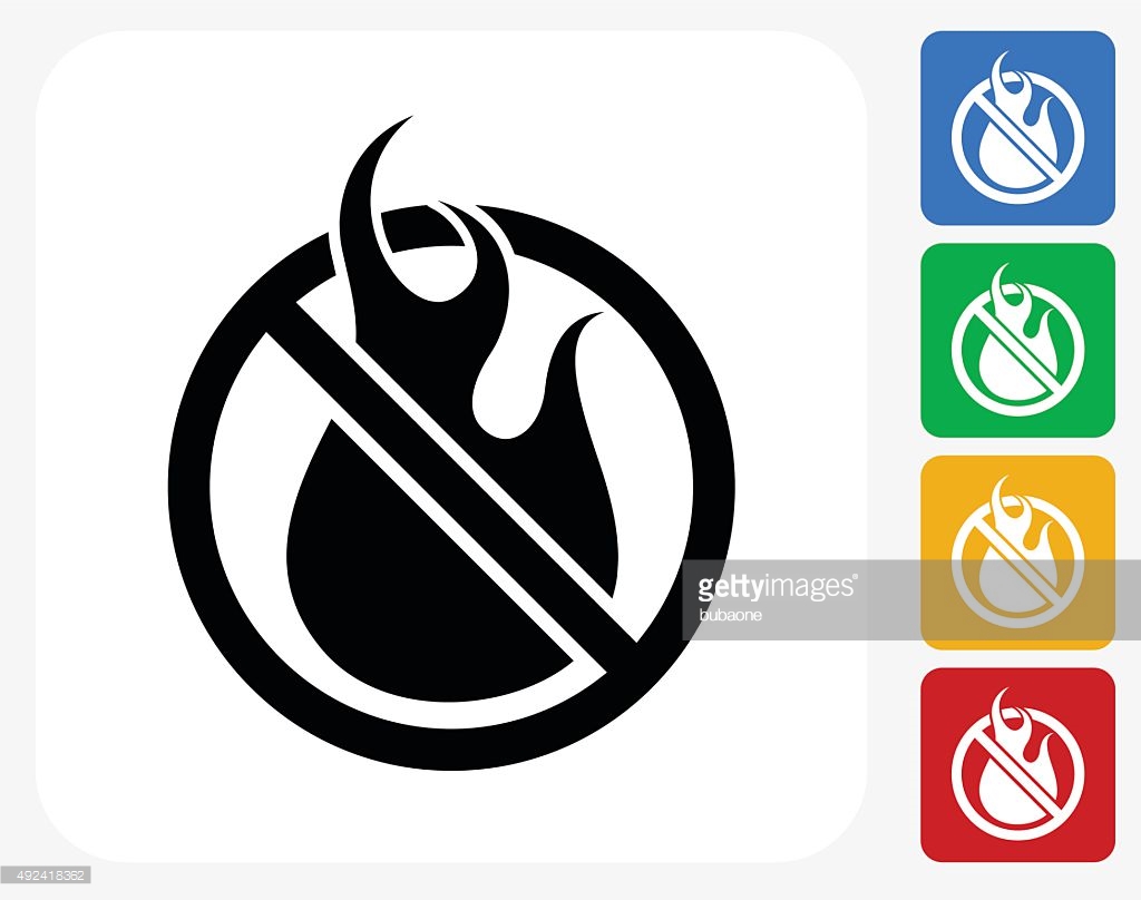 Black flammable icon - Free black sign icons