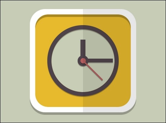 Alarm clock Icon | Square Iconset | Flat-Icons.com