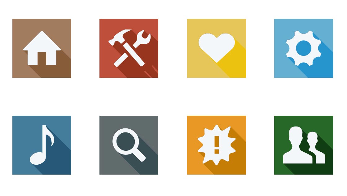 Flat icons - What is a flat web design exactly?