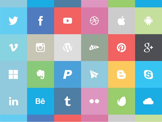 Flat Facebook Icon PSD | Free Web/Graphic Design Resources 