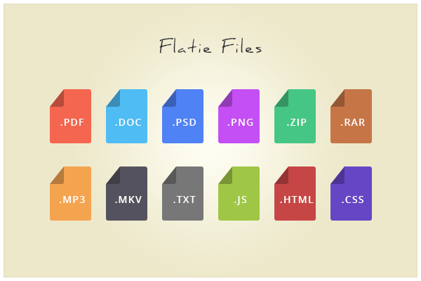 16 File Type Icons Images - Icons File Types Documents, Flat File 