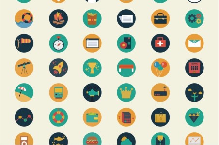 110 Flat Icons Vector EPS Free Download | Free PSD,Vector,Icons
